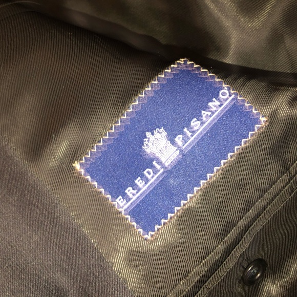 EREDI PISANO BLACK 3 BUTTON CHEST POCKET POCKET ON CHEST AND ON EACH SIDE - Picture 6 of 13